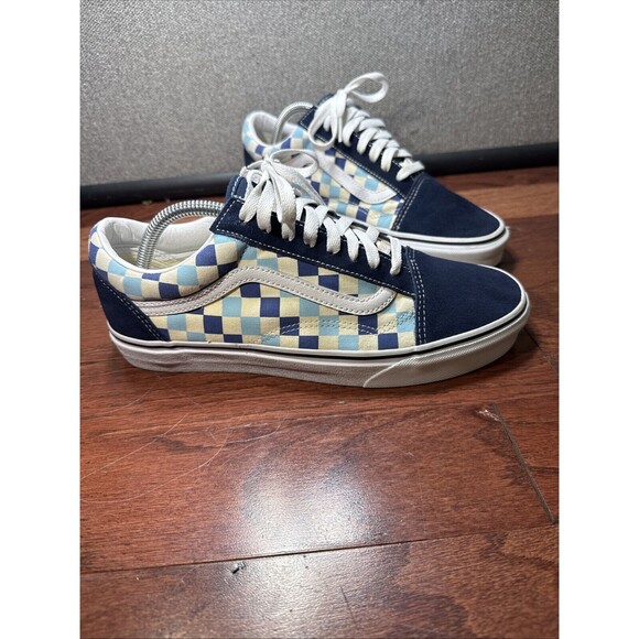 Vans Old Skool Checkerboard Sk8 Women\'s Size 10.5 Men\'s Sz 9Sneakers Blue White main image 9